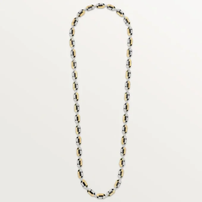Geometrie & Contrastes Necklace, Onyx, Multi-Wear, Paved Geometrie & Contrastes Necklace, Onyx, Multi-Wear, Paved