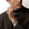 Geometrie & Contrastes Necklace, Onyx, Multi-Wear, Paved Geometrie & Contrastes Necklace, Onyx, Multi-Wear, Paved