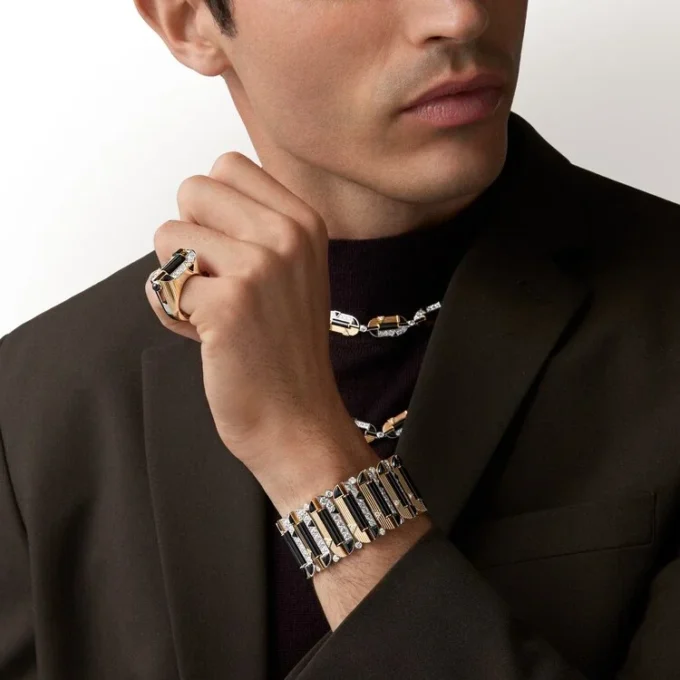 Geometrie & Contrastes Necklace, Onyx, Multi-Wear, Paved Geometrie & Contrastes Necklace, Onyx, Multi-Wear, Paved