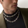 Geometrie & Contrastes Necklace, Onyx, Multi-Wear, Paved Geometrie & Contrastes Necklace, Onyx, Multi-Wear, Paved