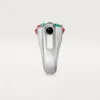 Geometrie & Contrastes Ring, Chrysoprase, Paved Geometrie & Contrastes Ring, Chrysoprase, Paved