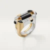 Geometrie & Contrastes Ring, Onyx, Paved Geometrie & Contrastes Ring, Onyx, Paved