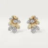 Grain De Cafe Earrings, Semi-Paved Grain De Cafe Earrings, Semi-Paved