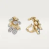 Grain De Cafe Earrings, Semi-Paved Grain De Cafe Earrings, Semi-Paved