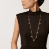 Grain De Cafe Long Necklace, Diamonds