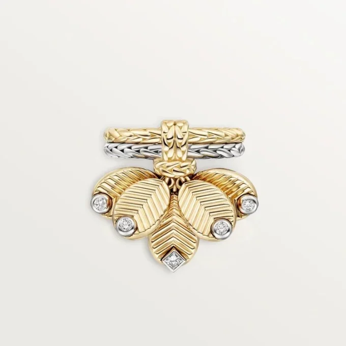 Grain De Cafe Ring, Diamonds