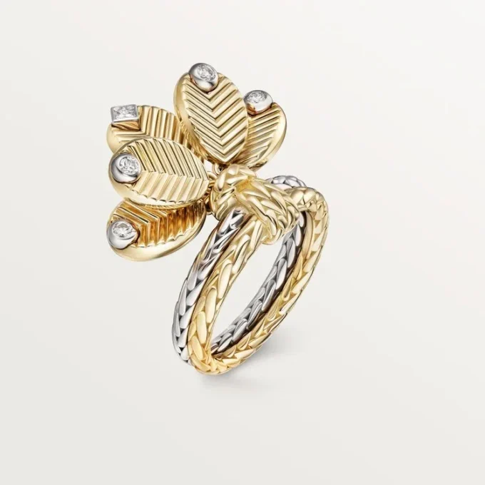 Grain De Cafe Ring, Diamonds