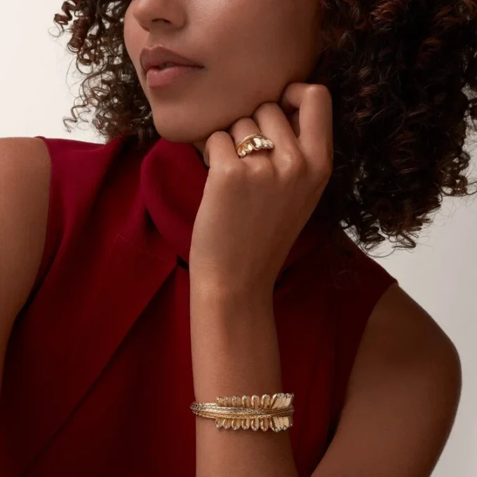 Grain De Cafe Ring, Diamonds