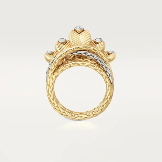 Grain De Cafe Ring, Diamonds