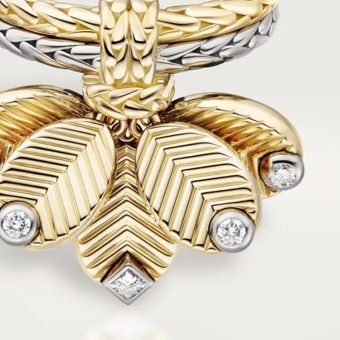 Grain De Cafe Ring, Diamonds