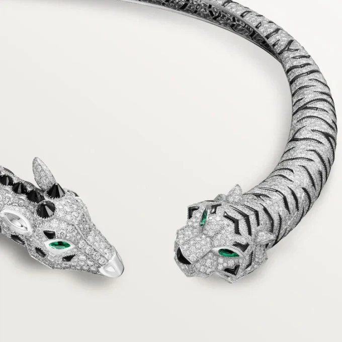 Indomptables De Cartier Torque Necklace, Paved Indomptables De Cartier Torque Necklace, Paved