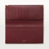 International Wallet with Gussets, Must De Cartier – Burgundy Calfskin, Golden Finish – Cartier