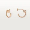 Juste Un Clou Diamond Hoop Earrings, Rose Gold | Cartier Us