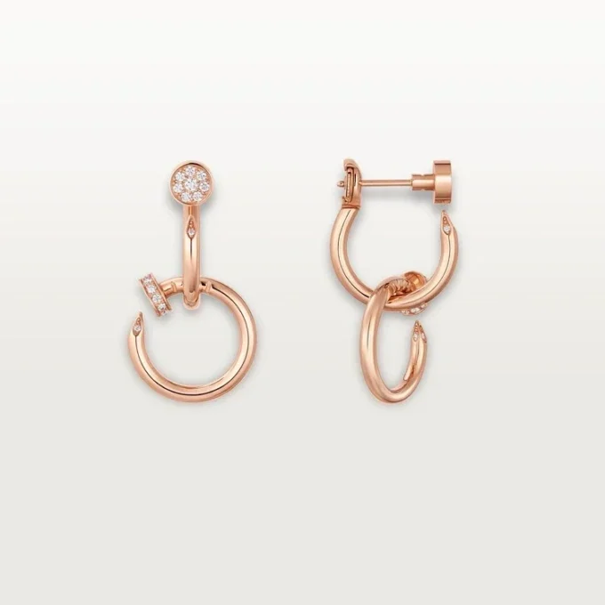 Juste Un Clou Earrings, Double, Diamonds Juste Un Clou Earrings, Double, Diamonds