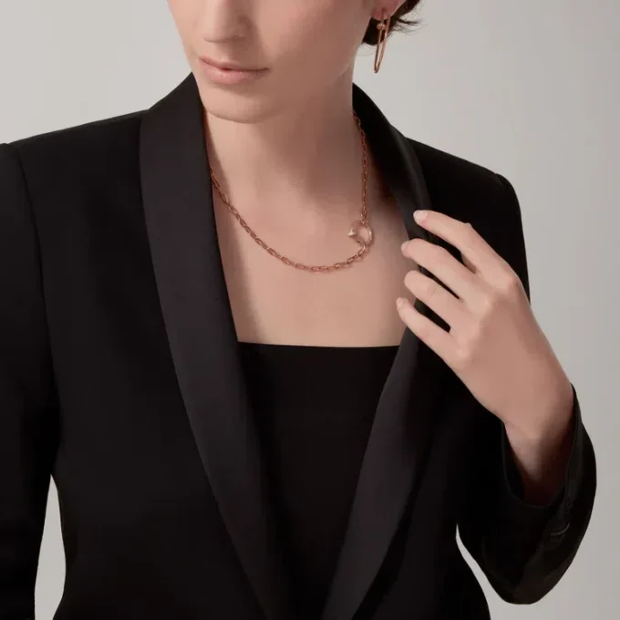 Juste Un Clou Earrings – Pink Gold, Diamonds – Cartier