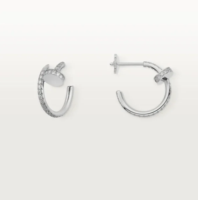 Juste Un Clou Earrings – White Gold, Diamonds – Cartier
