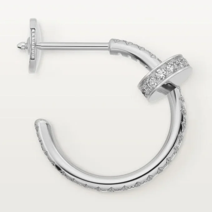 Juste Un Clou Earrings – White Gold, Diamonds – Cartier