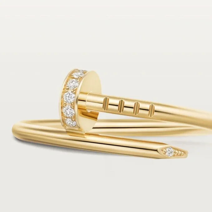 Juste Un Clou Ring, Small Model, Diamonds
