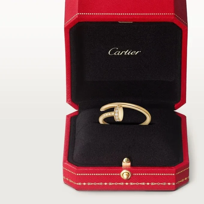 Juste Un Clou Ring, Small Model, Diamonds