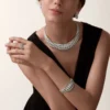 Le Voyage Recommence Necklace, Emerald, Paved