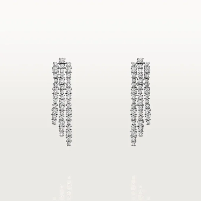 Lignes Essentielles Earrings, Brilliant-Cut Diamonds