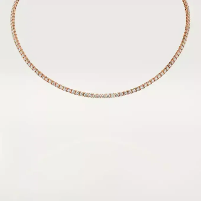 Lignes Essentielles Necklace, Brilliant-Cut Diamonds