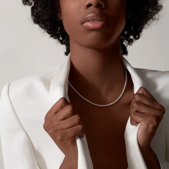 Lignes Essentielles Necklace, Brilliant-Cut Diamonds