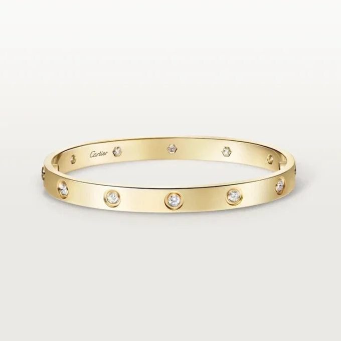 Love Bracelet, Classic Model,10 Diamonds