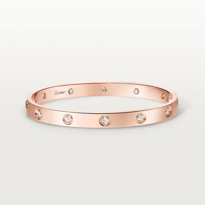 Love Bracelet, Classic Model,10 Diamonds