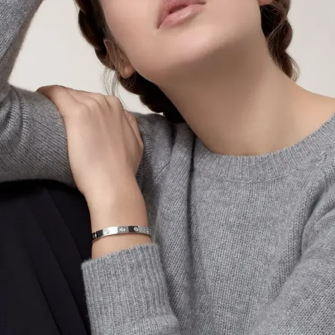 Love Bracelet, Classic Model,10 Diamonds
