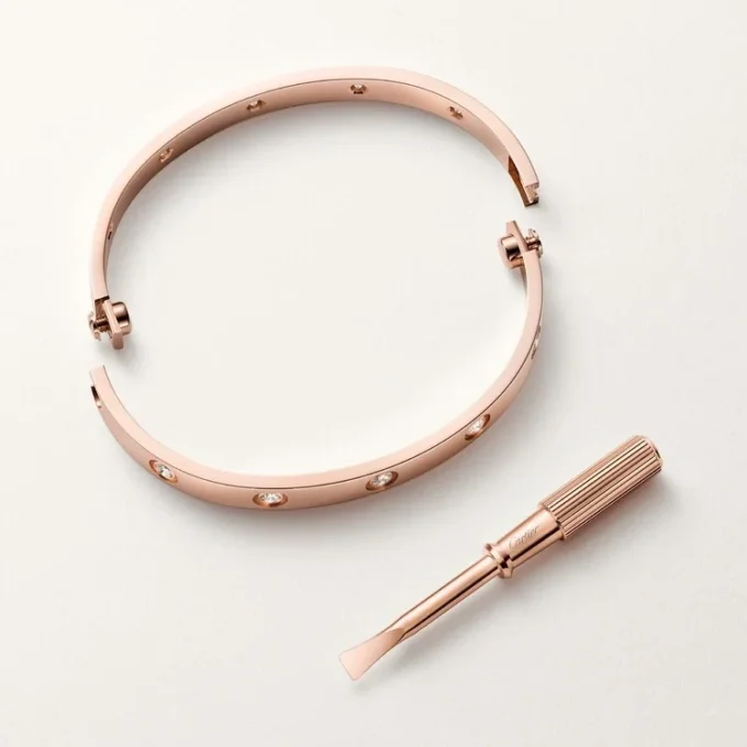 Love Bracelet, Classic Model,10 Diamonds