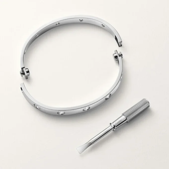 Love Bracelet, Classic Model,10 Diamonds