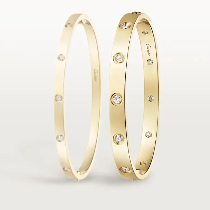 Love Bracelet, Classic Model,10 Diamonds