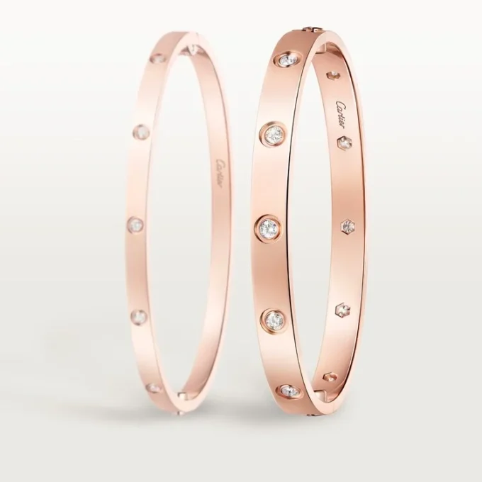 Love Bracelet, Classic Model,10 Diamonds