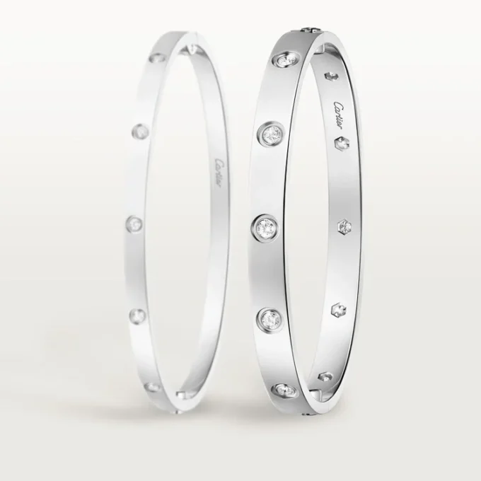 Love Bracelet, Classic Model,10 Diamonds