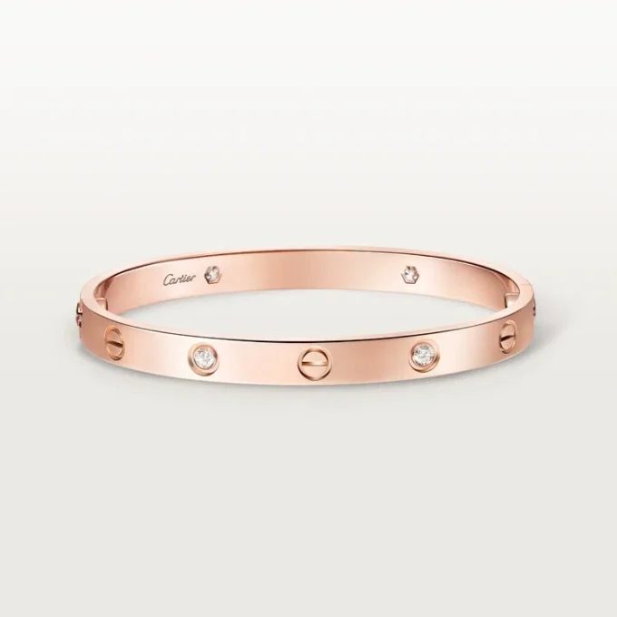 Love Bracelet, Classic Model, 4 Diamonds