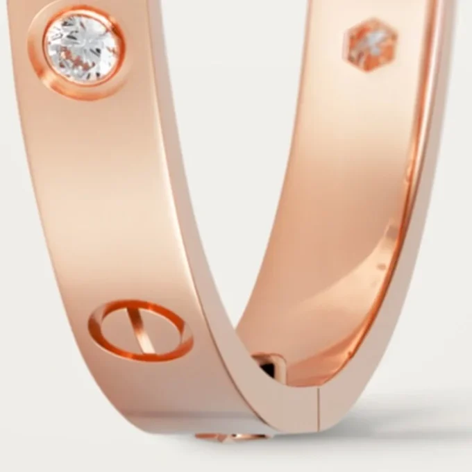 Love Bracelet, Classic Model, 4 Diamonds