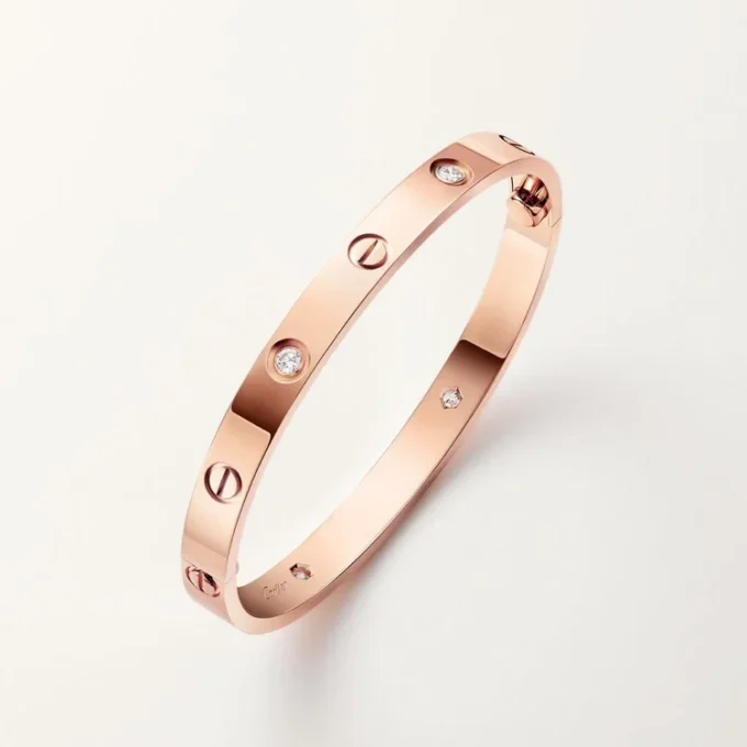Love Bracelet, Classic Model, 4 Diamonds