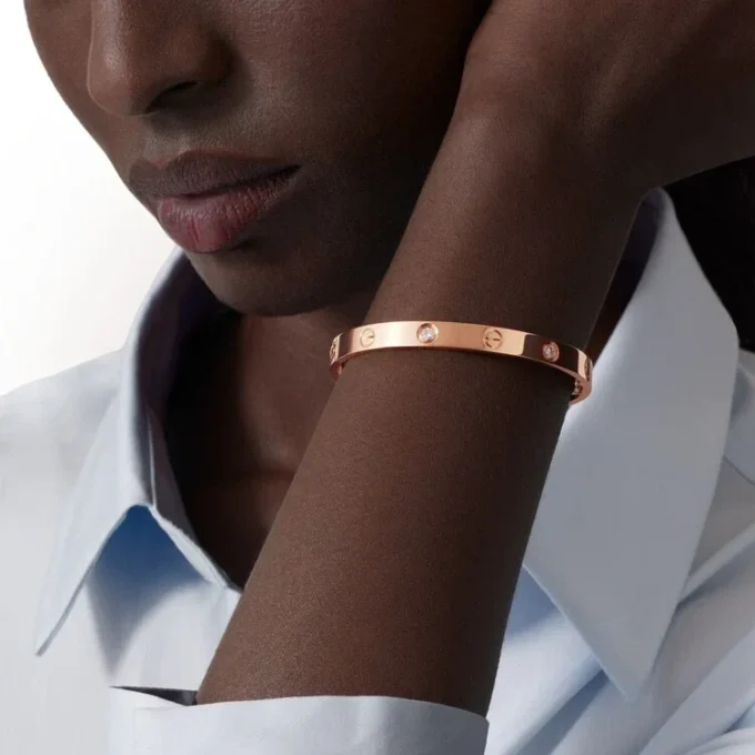 Love Bracelet, Classic Model, 4 Diamonds