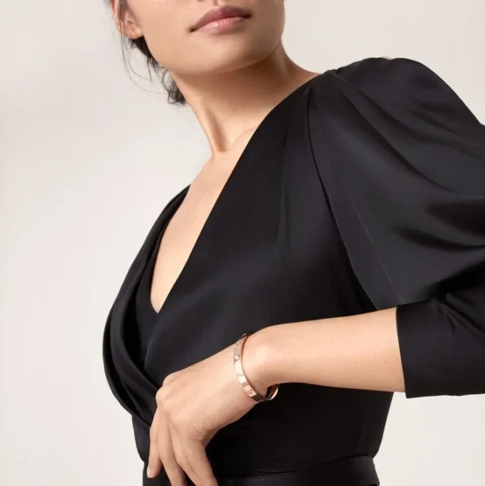 Love Bracelet, Classic Model, 4 Diamonds