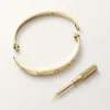 Love Bracelet, Classic Model, Brushed, 4 Diamonds Love Bracelet, Classic Model, Brushed, 4 Diamonds
