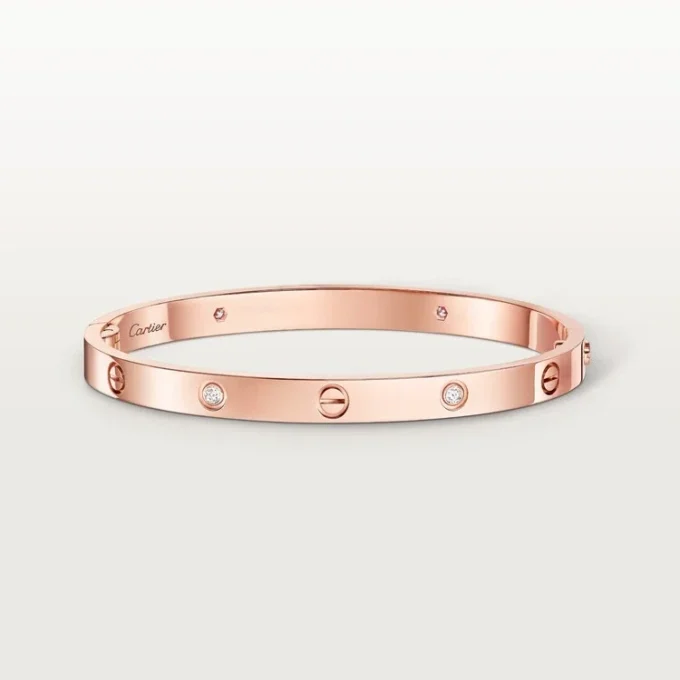 Love Bracelet, Medium Model, 4 Diamonds Love Bracelet, Medium Model, 4 Diamonds