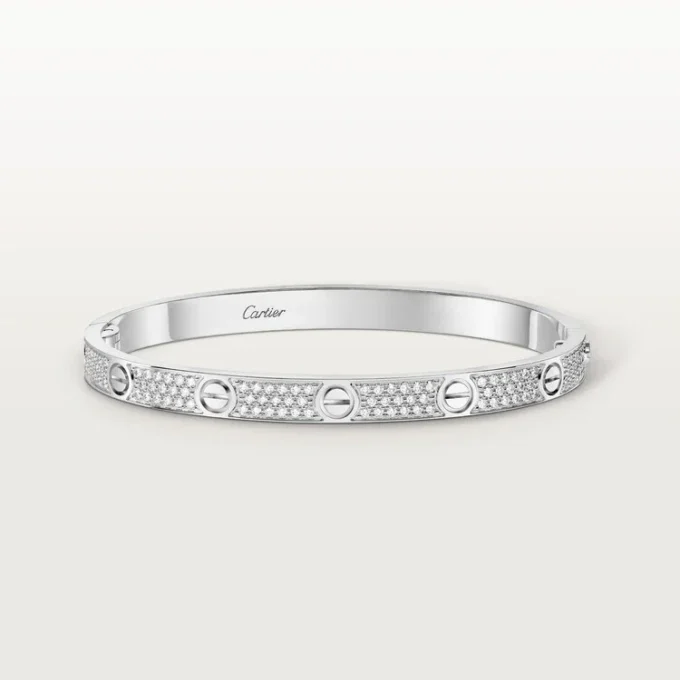 Love Bracelet, Medium Model, Paved