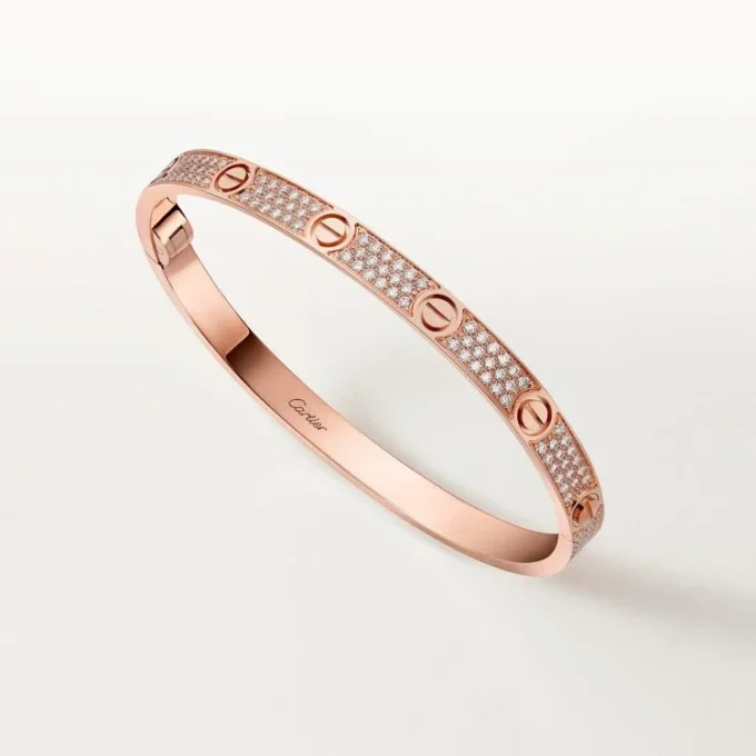 Love Bracelet, Medium Model, Paved