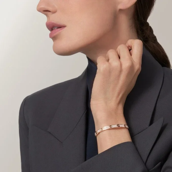 Love Bracelet, Medium Model, Paved