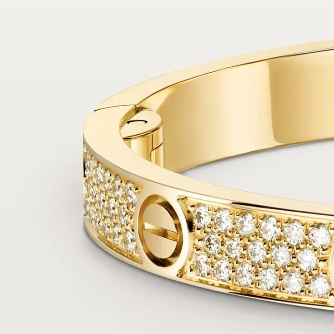 Love Bracelet, Medium Model, Paved