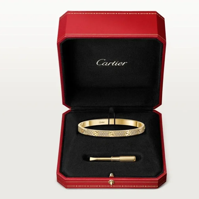Love Bracelet, Medium Model, Paved