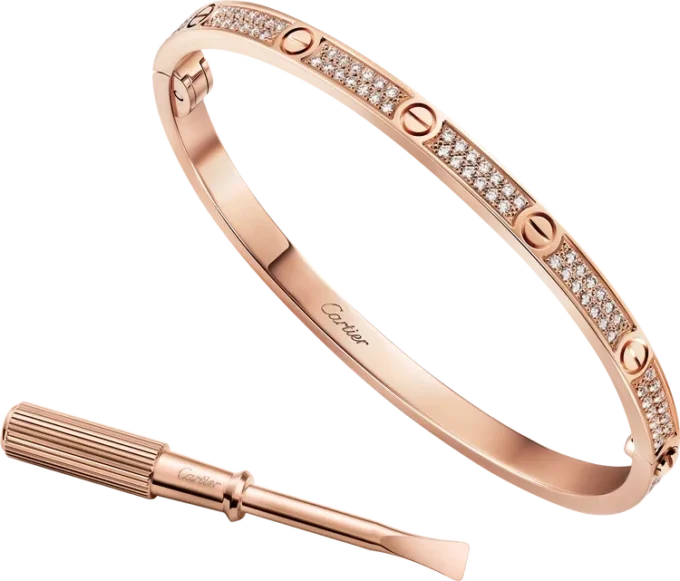 Love Bracelet, Small Model, Paved Love Bracelet, Small Model, Paved