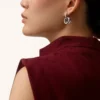 Love Earrings, Multiwear, Half-Paved Love Earrings, Multiwear, Half-Paved