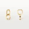 Love Earrings, Multiwear, Half-Paved Love Earrings, Multiwear, Half-Paved